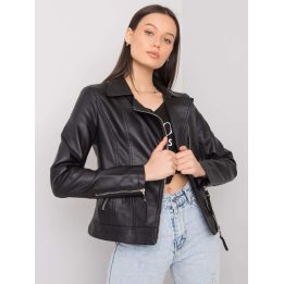 Moteriška ramoneska iš odos imitacijos Forget Me Not Fashion, juoda