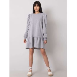 Moteriška medvilninė mini dresinė suknelė Ex Moda, pilka