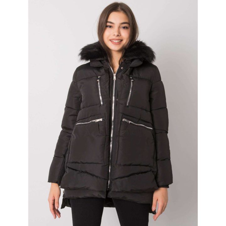 Moteriška dygsniuota žieminė striukė Z-Desing Jacket Style, juoda