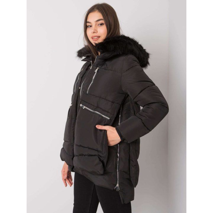 Moteriška dygsniuota žieminė striukė Z-Desing Jacket Style, juoda
