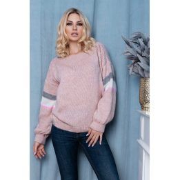 Moteriškas oversize megztinis PeeKaBoo, rožinis
