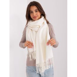 Moteriškas šalikas su kutais Wool Fashion Italia, kreminis