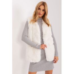 Moteriška kailinė liemenė su pamušalu Wool Fashion Italia, smėlio