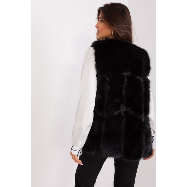 Moteriška liemenė su pamušalu Wool Fashion Italia, juoda
