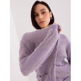 Šviesiai violetinis megztinis