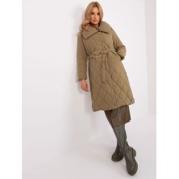 Moteriška dygsniuota striukė Trendy. ING, chaki