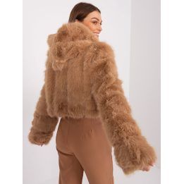 Moteriška striukė su 62 cm rankovėmis, šviesiai ruda