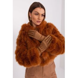 Pirštinės AT Wool Fashion Italia, šviesiai rudos / rudos
