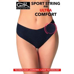 Sport Ult Rib Stringai – smėlio spalvos