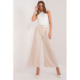 Moteriškos palazzo kelnės su elastiniu juosmeniu Italy Moda, smėlio