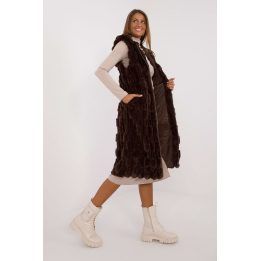 Liemenė AT Wool Fashion Italia, šviesiai ruda / ruda