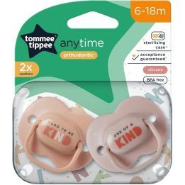 Čiulptukas ANY TIME 6-18 m 2 pak