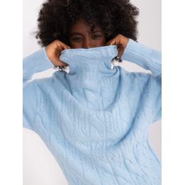 Moteriškas golfas Wool Fashion Italia, žydras