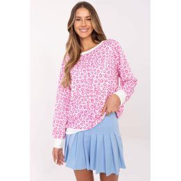Moteriška palaidinė su gyvūnų raštu Italy Moda, rožinė