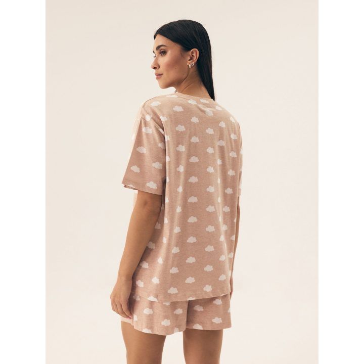 Moteriška medvilninė pižama Henderson Ladies, smėlio