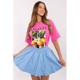 Trumpas sijonas Italy Moda, mėlynas