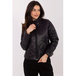 Moteriška dygsniuota striukė Italy Moda, juoda