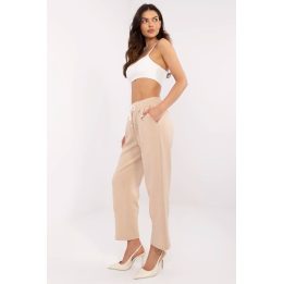 Moteriškos sportinės kelnės su aukštu juosmeniu, Italy Moda, smėlio