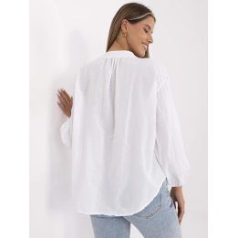 Palaidinė balta moteriška elegantiško stiliaus