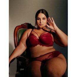 Nėriniuota liemenėlė Ava Lingerie, bordo