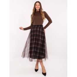 Platėjantis midi sijonas Italy Moda, juodas