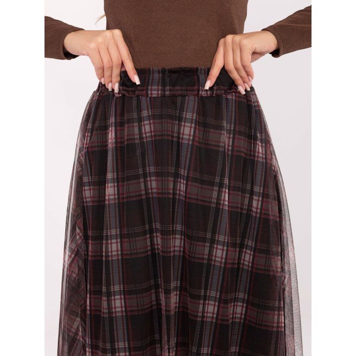 Platėjantis midi sijonas Italy Moda, juodas
