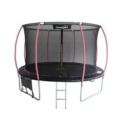 Batutas LEAN Sport Max, 426 cm, juodas ir rožinis