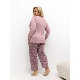 Moteriška didelių dydžių pižama Forever Pink, šviesiai rožinė