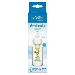 Buteliukas stiklinis 120 ml su dekoru Dr. Browns