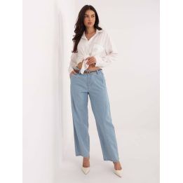 Kelnės moteriškos šviesiai mėlynos D80038BB62630L220