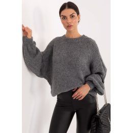 Megztinis moterims Italy Moda, pilkas