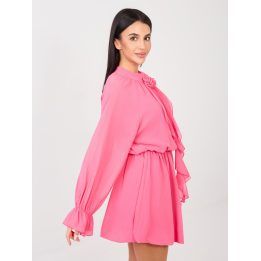 Suknelė elegantiška tamsiai rožinė