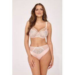 Minkšta liemenėlė su lankeliais Ava Lingerie, persikinė