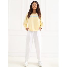 Šviesiai geltona moteriška palaidinė (one size)
