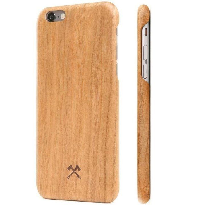 Medinis dėklas iPhone 6(s)/Plus Woodcessories EcoCase Cevlar, vyšnios spalvos