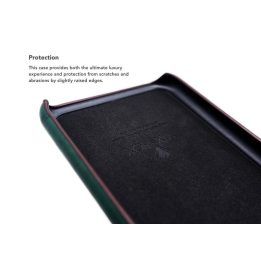 Žalias telefono dėklas su kortelės skyriumi iPhone X/XS