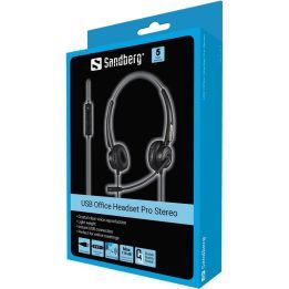 Sandberg 126-13 USB Office Headset Pro Stereo ausinės su mikrofonu