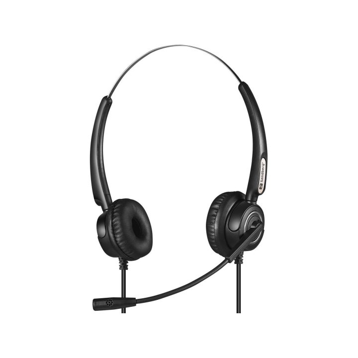 Laidinės ausinės su mikrofonu Sandberg Pro Stereo, juodos