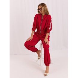 Moteriškas striukės ir kelnių komplektas Italy Moda, raudonas