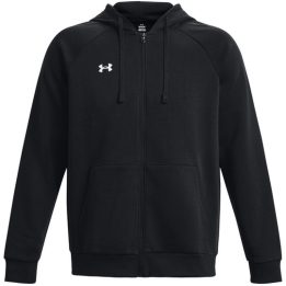 Vyriškas džemperis su gobtuvu ir užtrauktuku Under Armour Rival Fleece, juodas