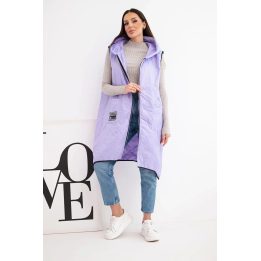 Moteriška dygsniuota liemenė, šviesiai violetinė