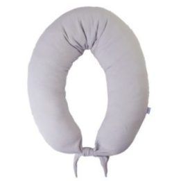 Pozicionavimo pagalvė mamai ir vaikui MATEX MOON MUSLIN 260 cm, pilka