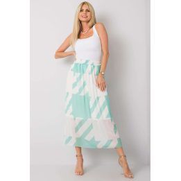 Klostuotas sijonas Italy Moda – žalia