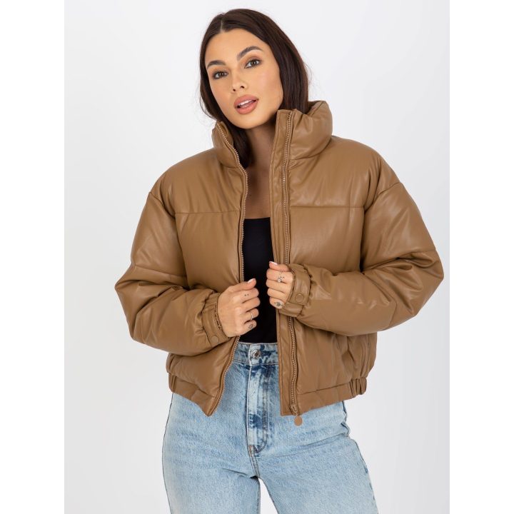 Moteriška dygsniuota striukė Z-Desing Jacket Style, šviesiai ruda