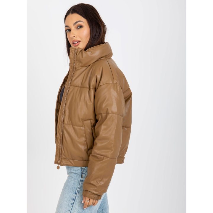 Moteriška dygsniuota striukė Z-Desing Jacket Style, šviesiai ruda