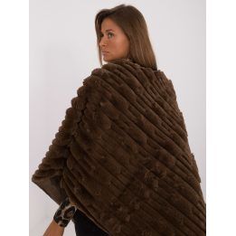 Tamsiai rudas oversize pončas