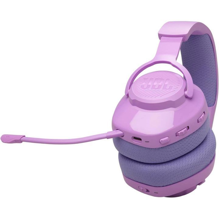 Belaidės žaidimų ausinės JBL Quantum 360, violetinės