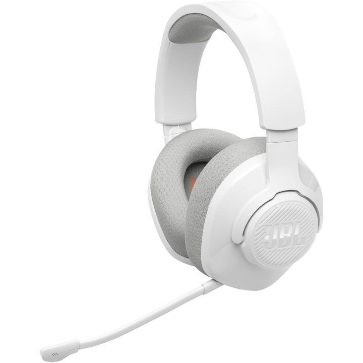 Belaidės žaidimų ausinės JBL Quantum 360, baltos