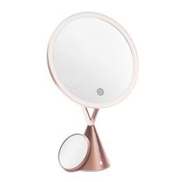 Rio Illuminated HD makiažo veidrodis, rožinio aukso spalvos
