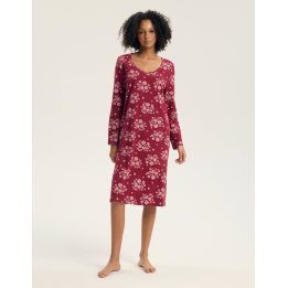 Moteriški medvilniniai naktiniai marškiniai Henderson Ladies, bordo